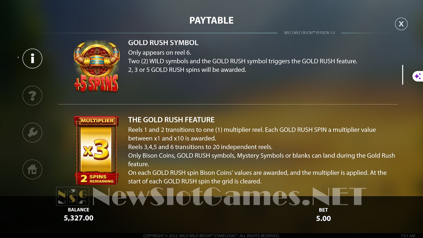 Wild Wild Bison Slot Slot Image in Demo - pic. 12