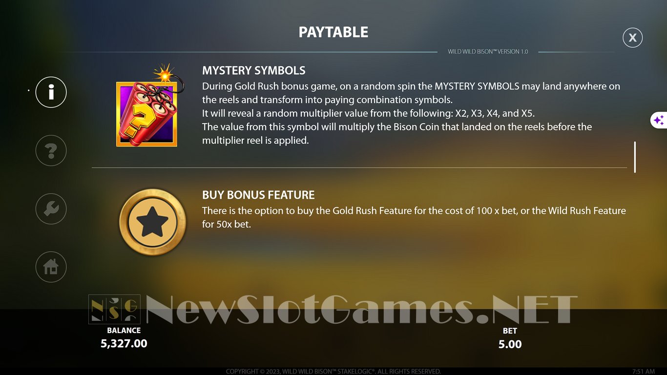 Wild Wild Bison Slot Slot Image in Demo - pic. 13