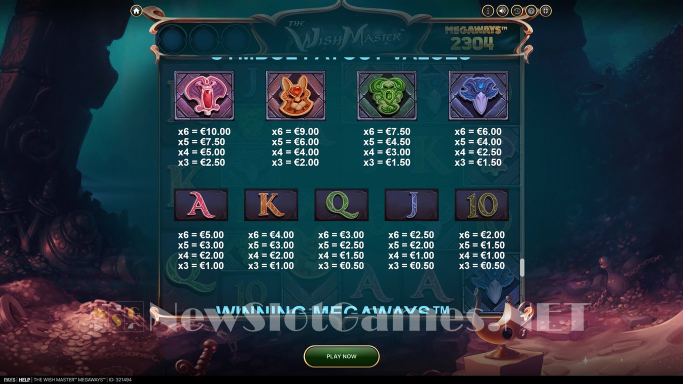 The Wish Master Megaways Slot Slot Image in Demo - pic. 13