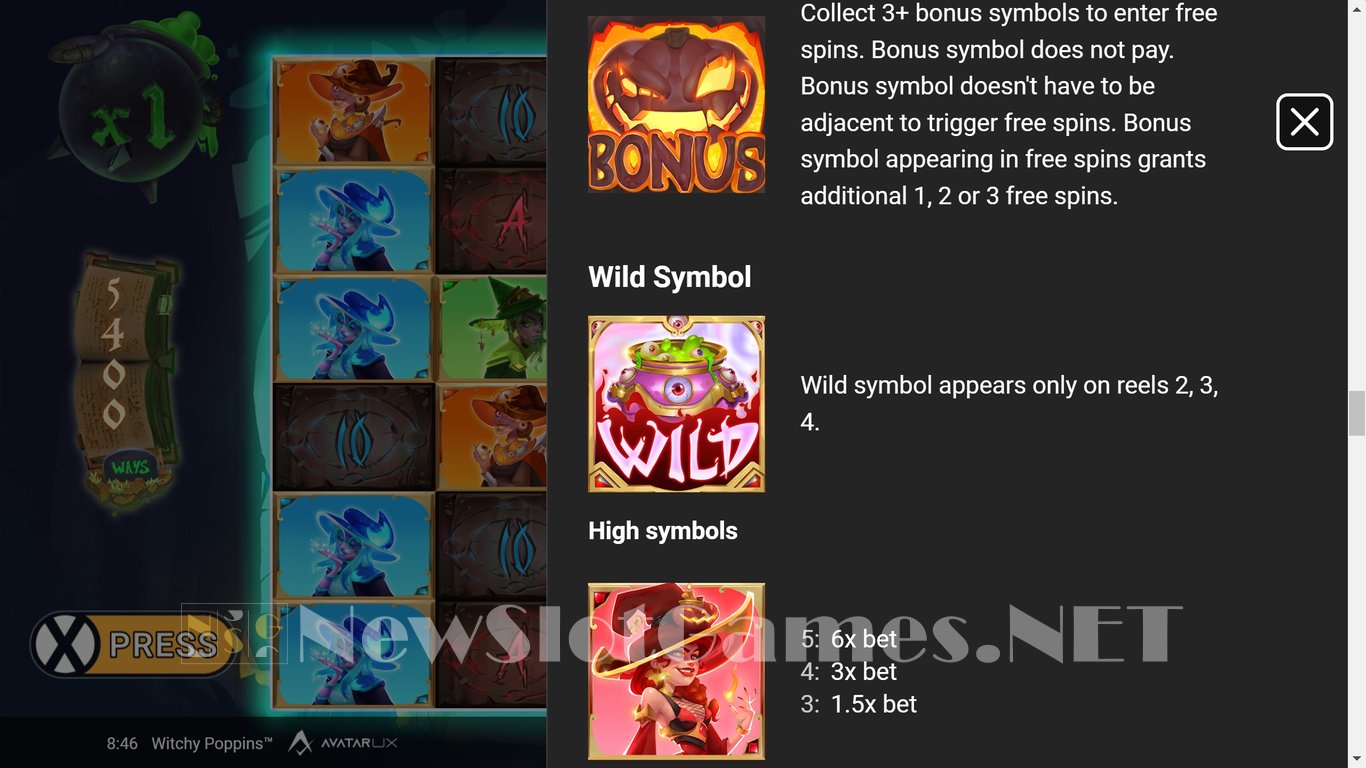 Witchy Poppins Slot Slot Image in Demo - pic. 14