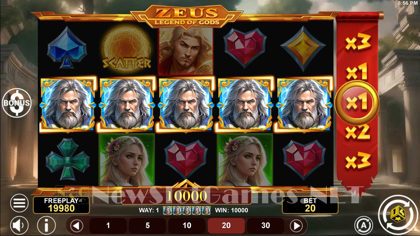 Zeus Legend of Gods Slot Demo Image