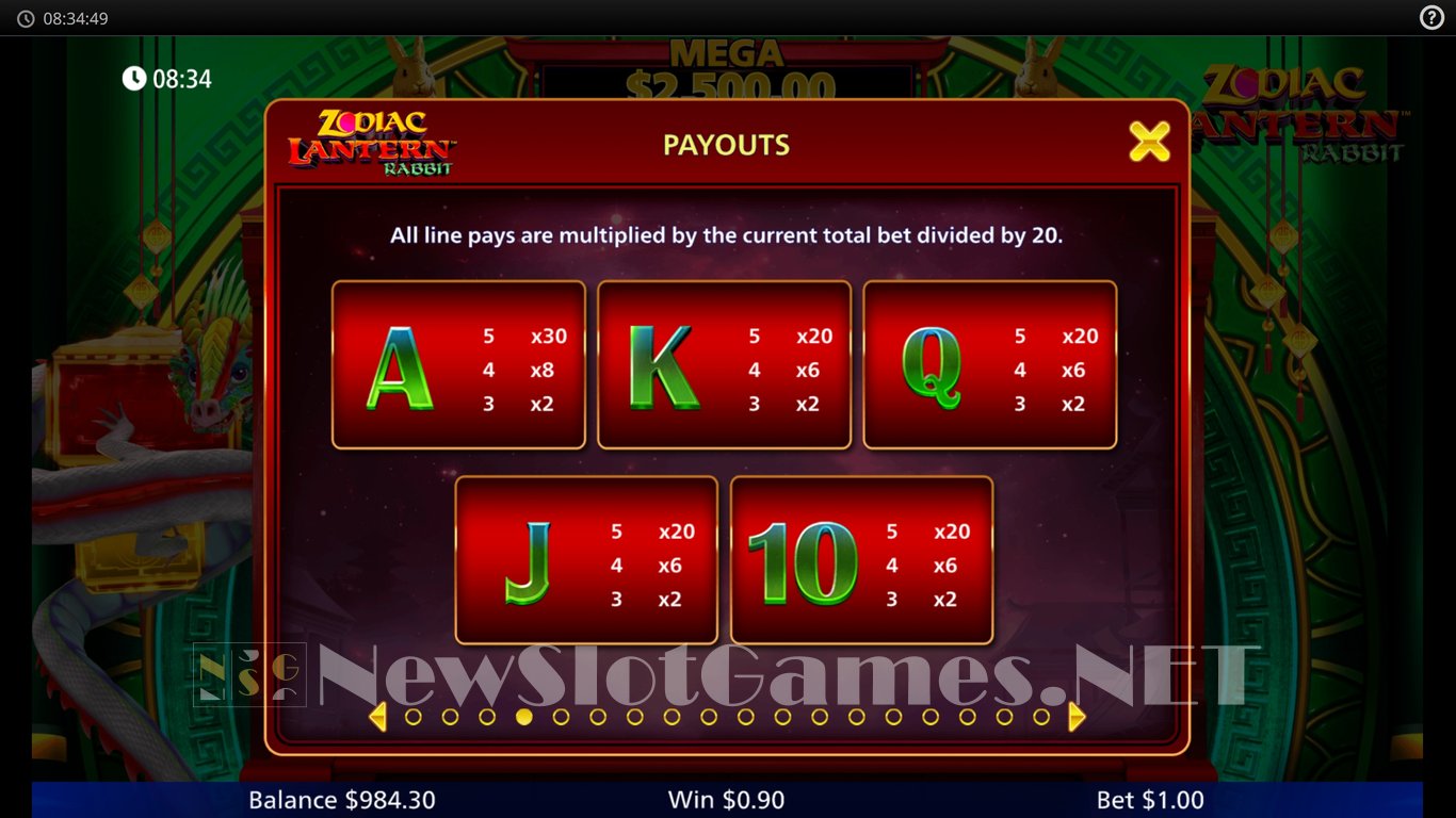 Zodiac Lantern Rabbit Slot Slot Image in Demo - pic. 9