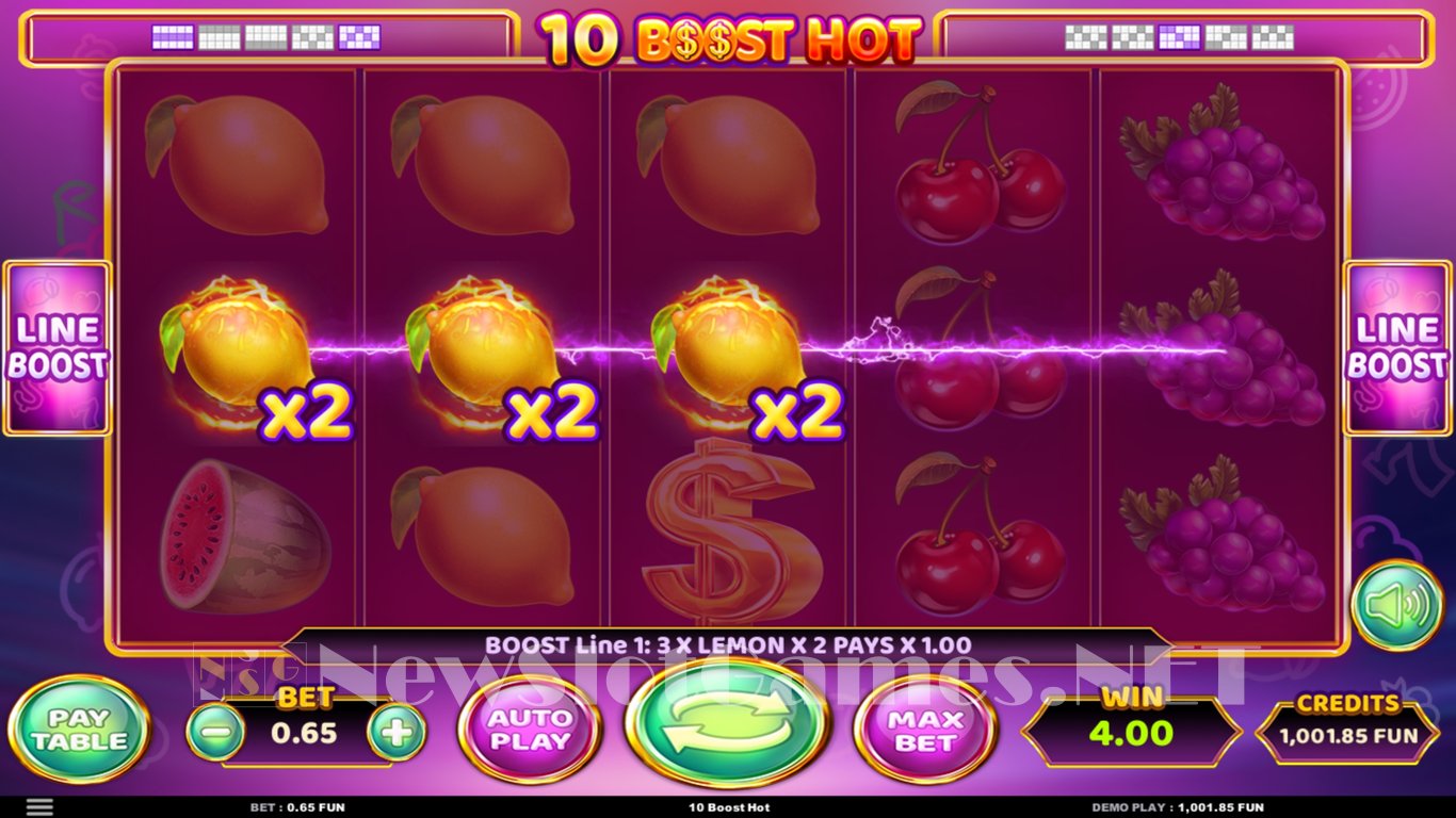 10 Boost Hot Slot Slot Image in Demo - pic. 4