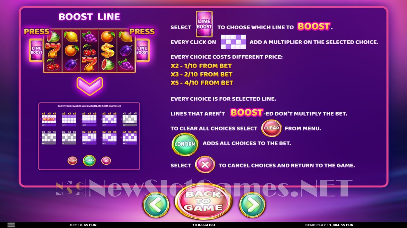10 Boost Hot Slot Slot Image in Demo - pic. 7