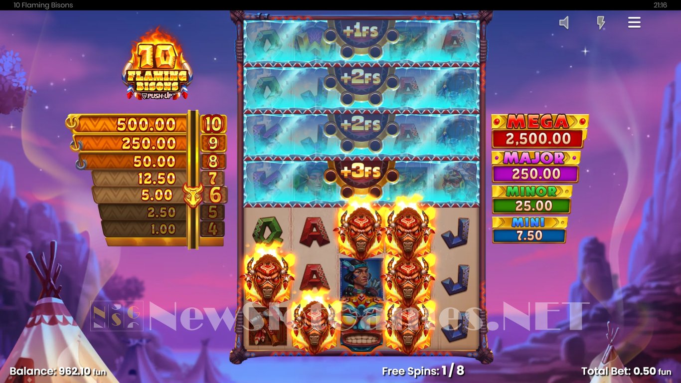 10 Flaming Bisons Slot Slot Image in Demo - pic. 12