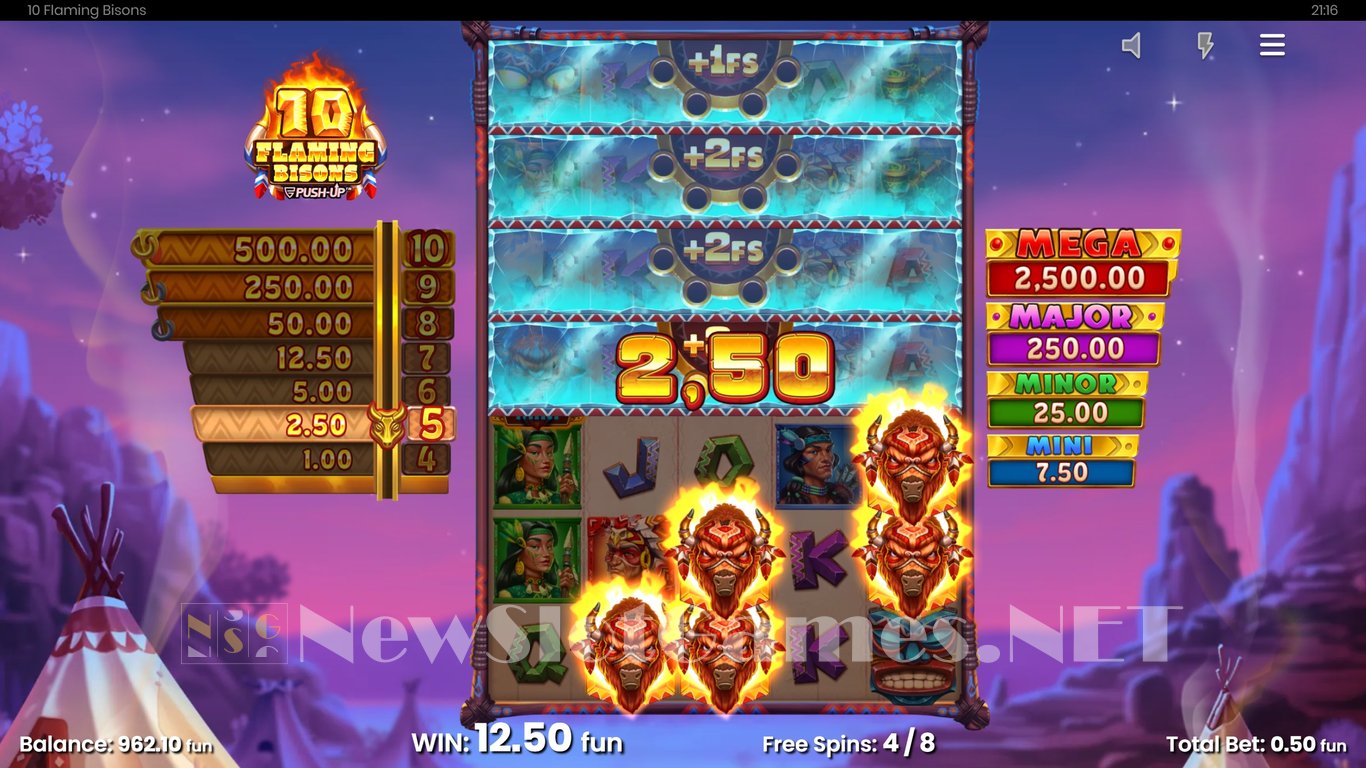 10 Flaming Bisons Slot Slot Image in Demo - pic. 14