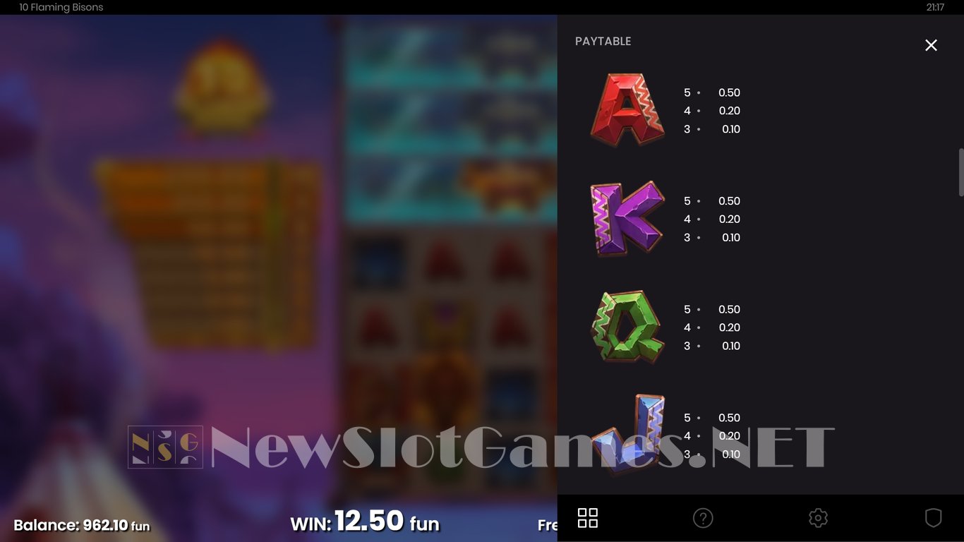 10 Flaming Bisons Slot Slot Image in Demo - pic. 18