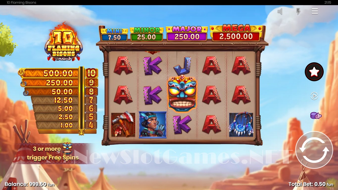 10 Flaming Bisons Slot Slot Image in Demo - pic. 2