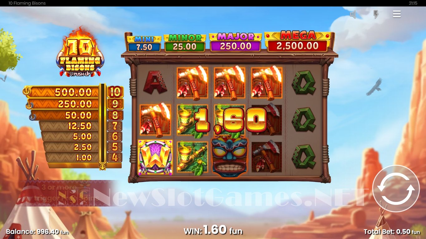 10 Flaming Bisons Slot Slot Image in Demo - pic. 5