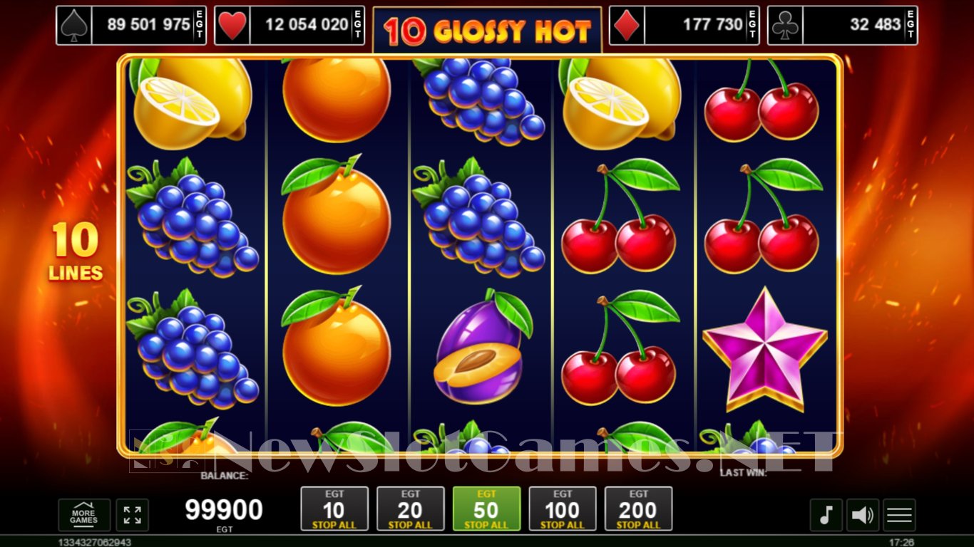 10 Glossy Hot Slot Demo Image
