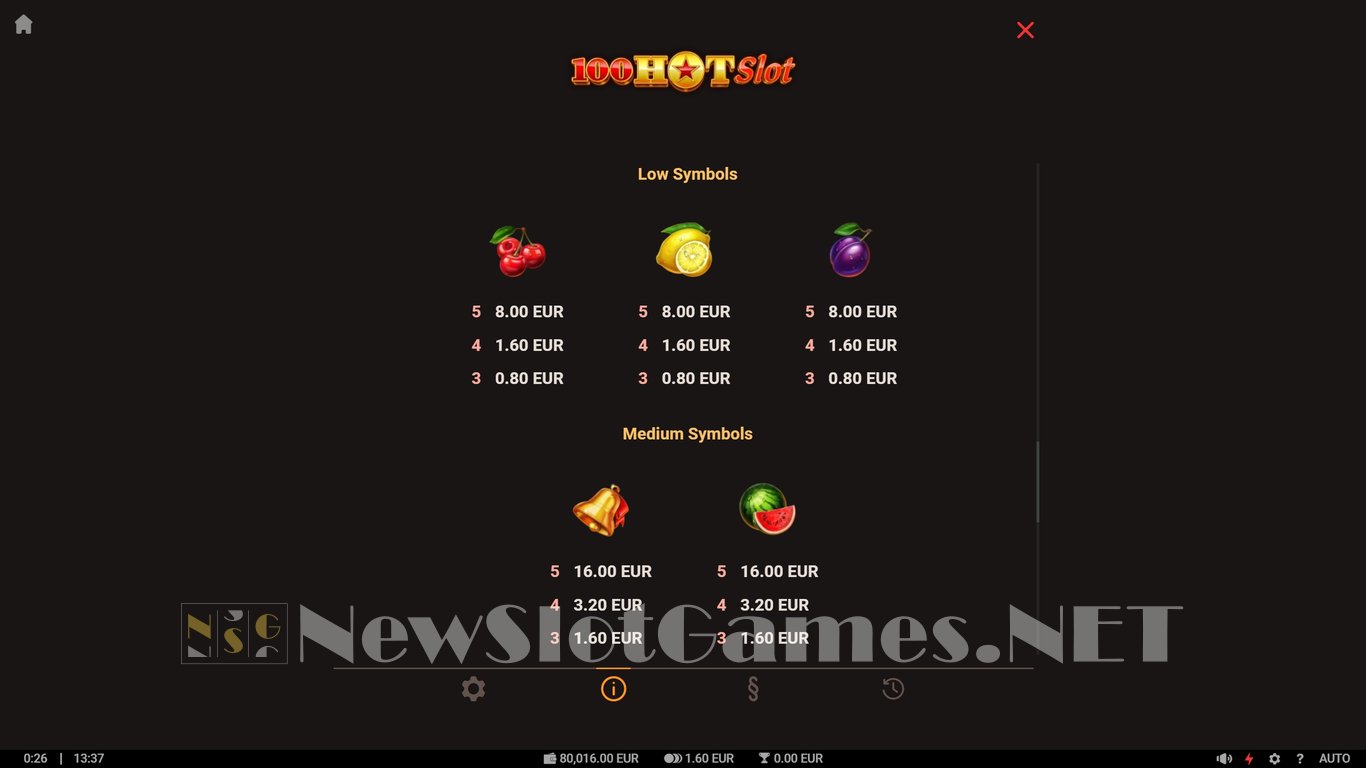 100 Hot Slot Slot Image in Demo - pic. 6