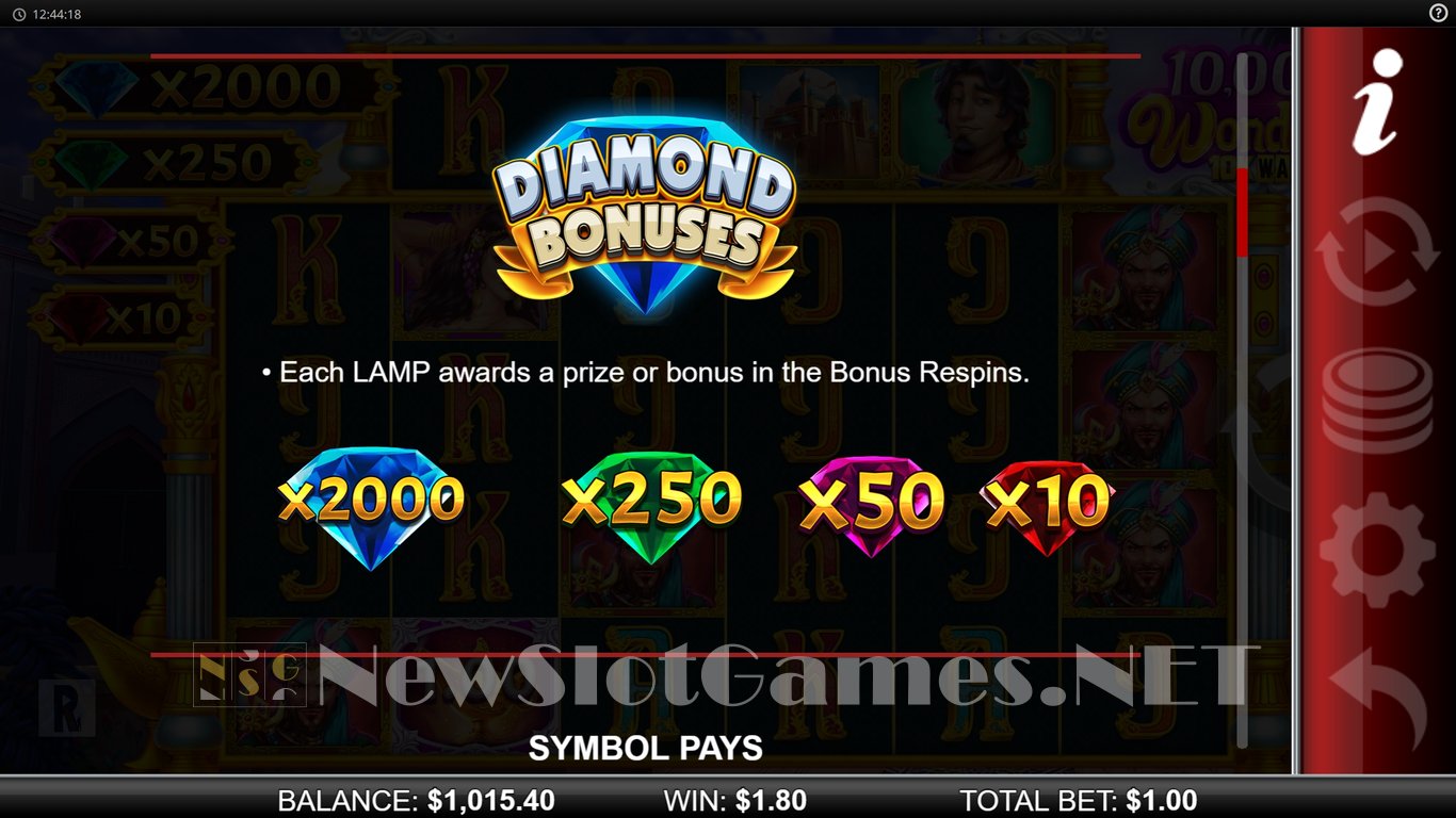 10000 Wonders MultiMax Slot Slot Image in Demo - pic. 9