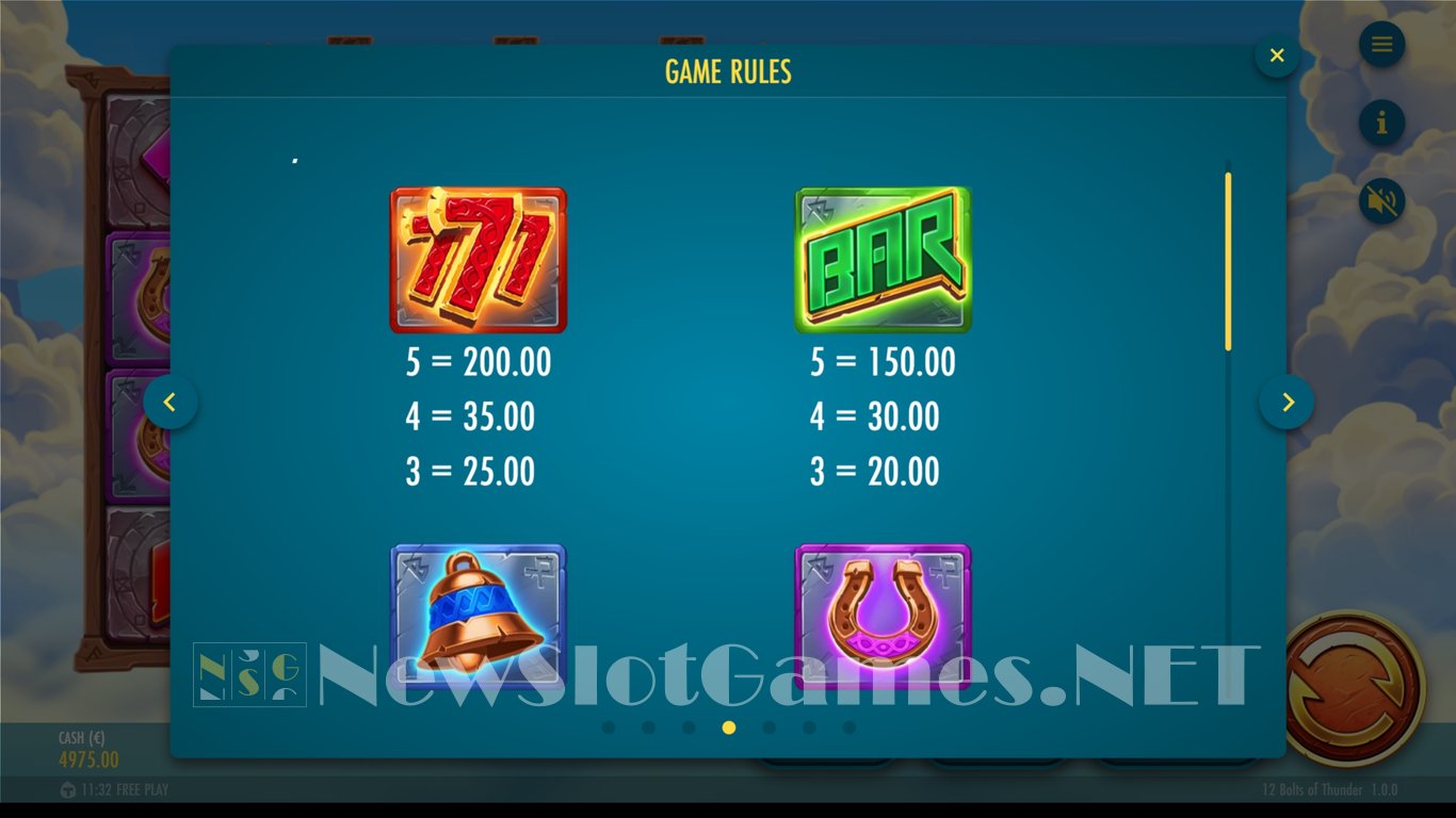12 Bolts of Thunder Slot Slot Image in Demo - pic. 7