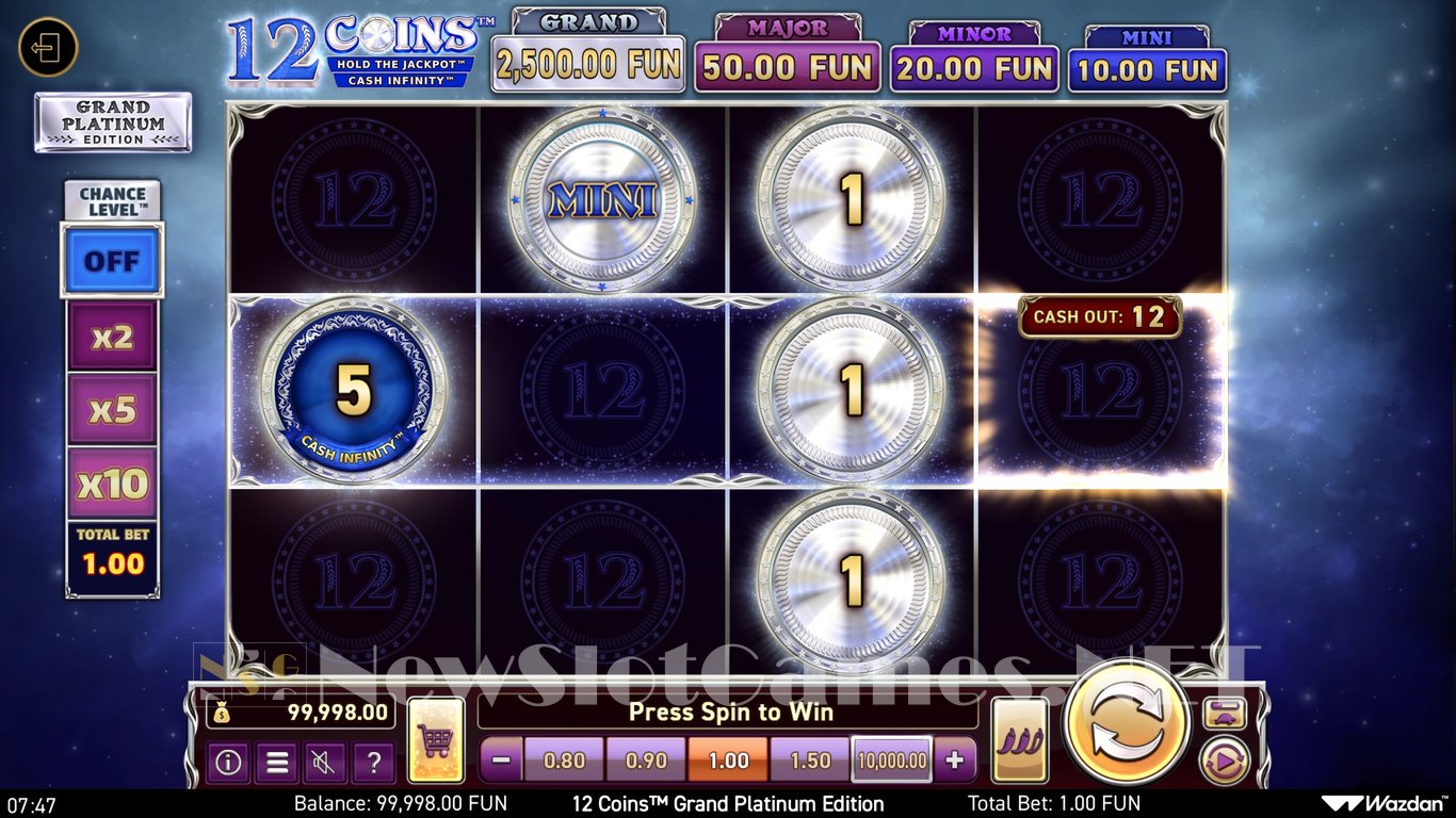 12 Coins Grand Platinum Edition Slot Slot Image in Demo - pic. 3