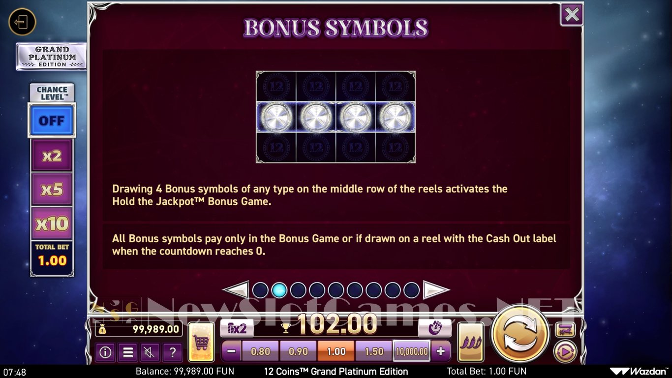12 Coins Grand Platinum Edition Slot Slot Image in Demo - pic. 8
