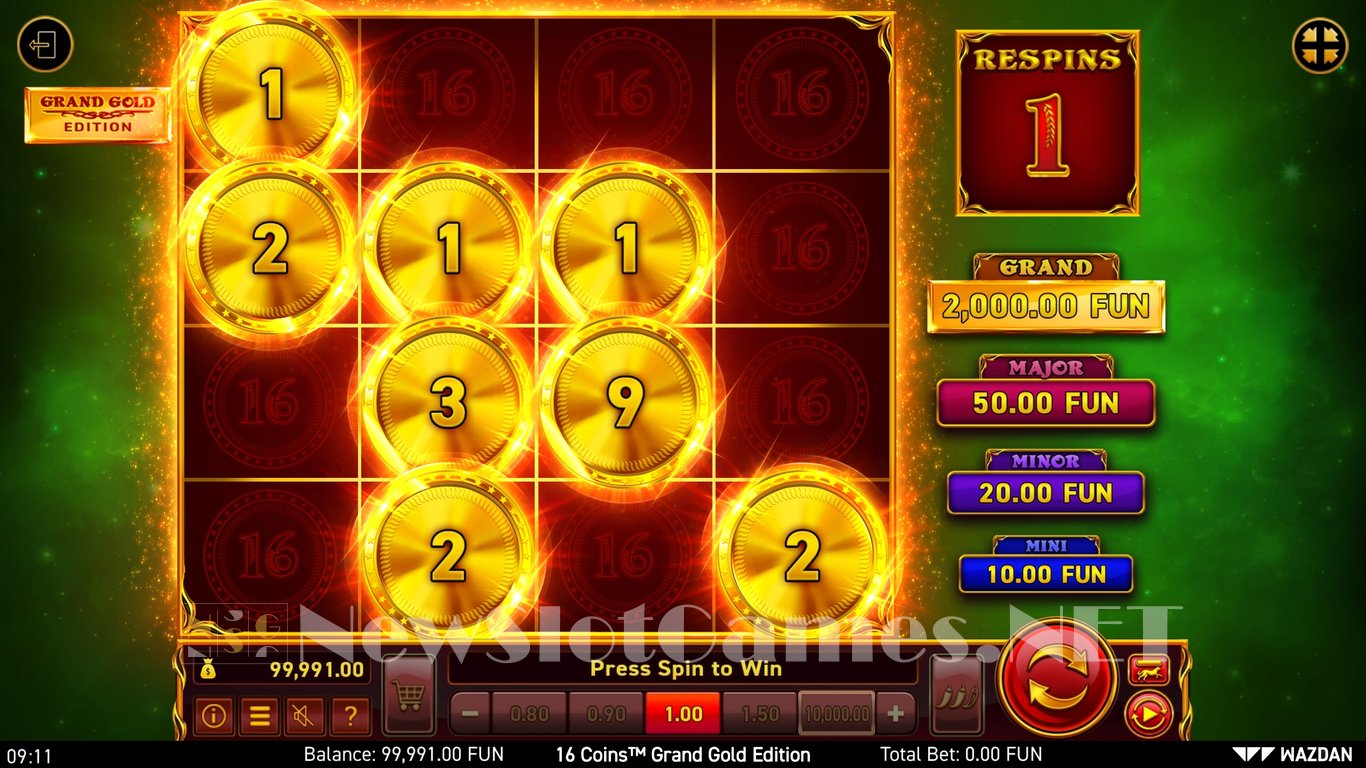 16 Coins Grand Gold Edition Slot Slot Image in Demo - pic. 4