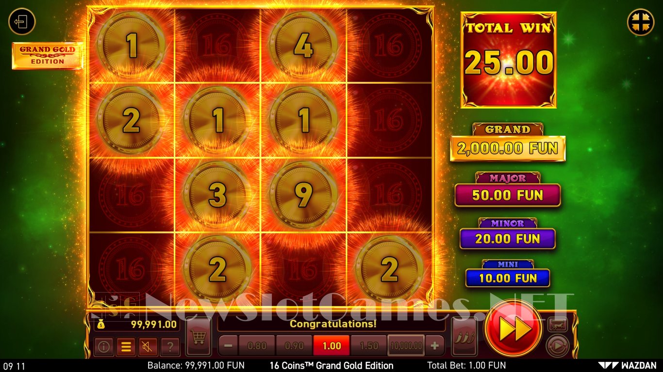 16 Coins Grand Gold Edition Slot Slot Image in Demo - pic. 5