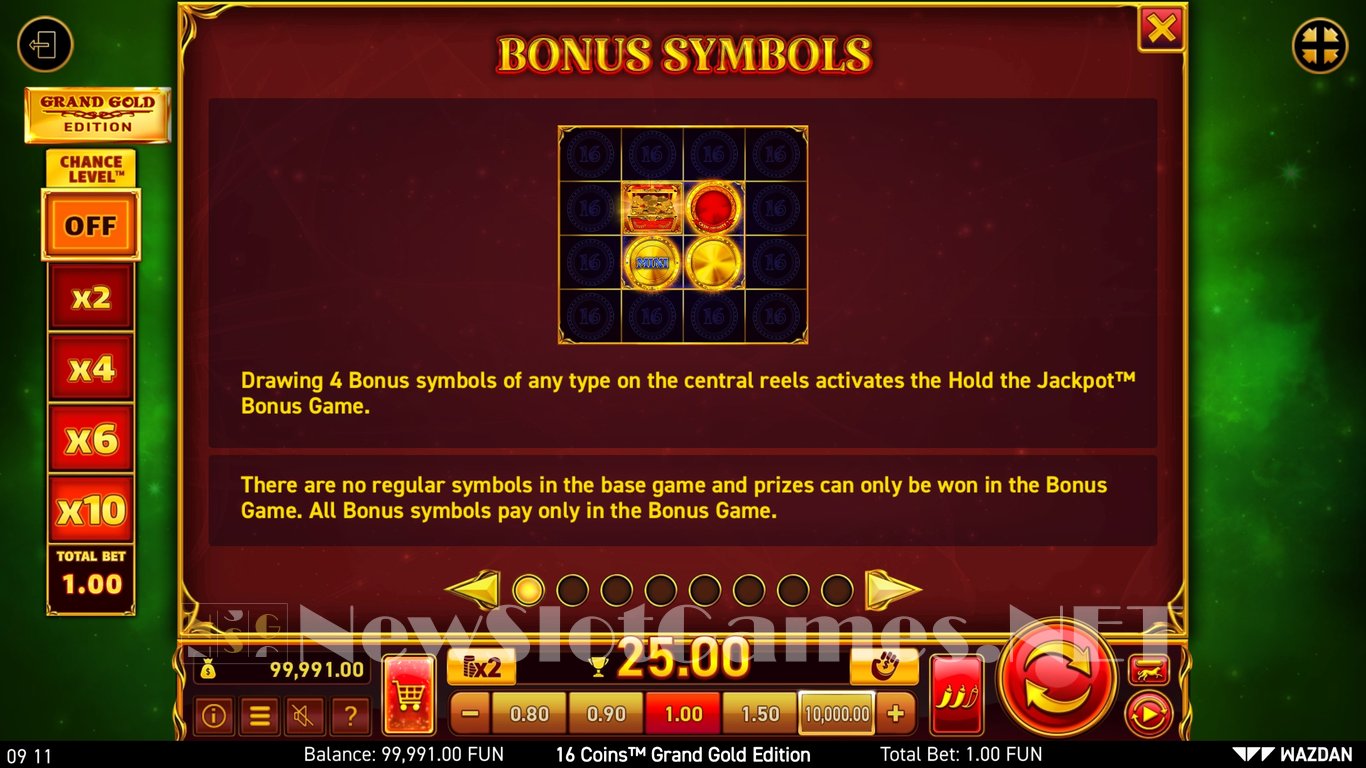 16 Coins Grand Gold Edition Slot Slot Image in Demo - pic. 7