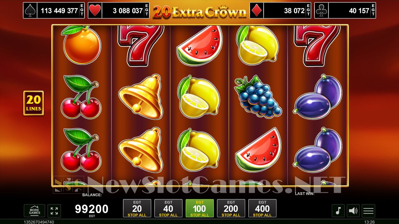 20 Extra Crown Slot Slot Image in Demo - pic. 3