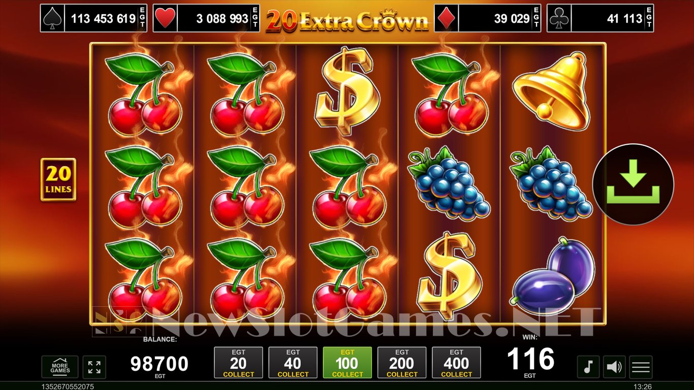 20 Extra Crown Slot Slot Image in Demo - pic. 5