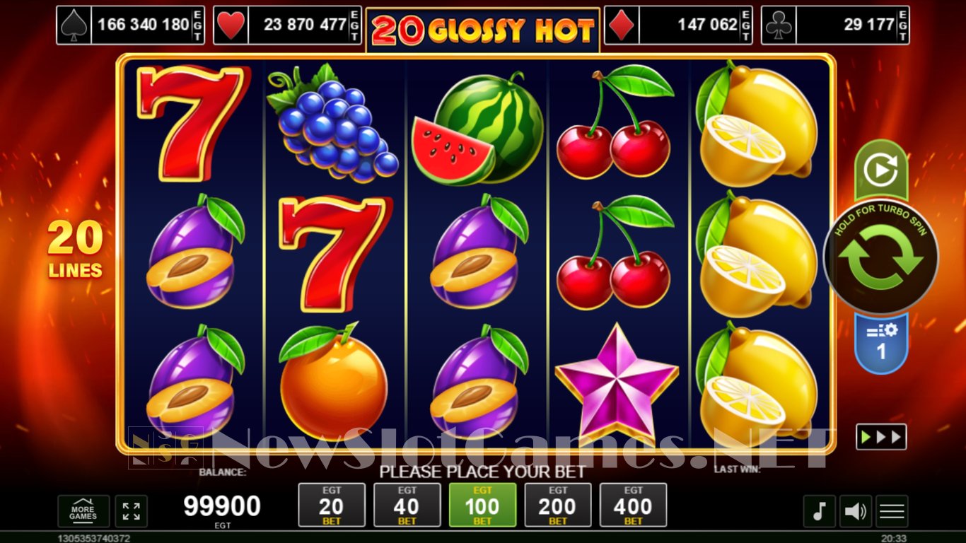 20 Glossy Hot Slot Demo Image