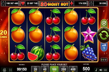 20 Glossy Hot Slot Logo