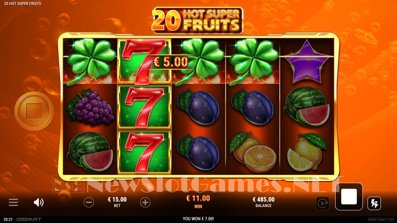20 Hot Super Fruits Slot Slot Image in Demo - pic. 10