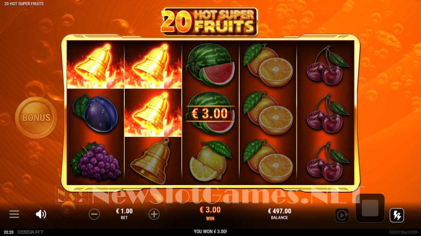 20 Hot Super Fruits Slot Slot Image in Demo - pic. 4