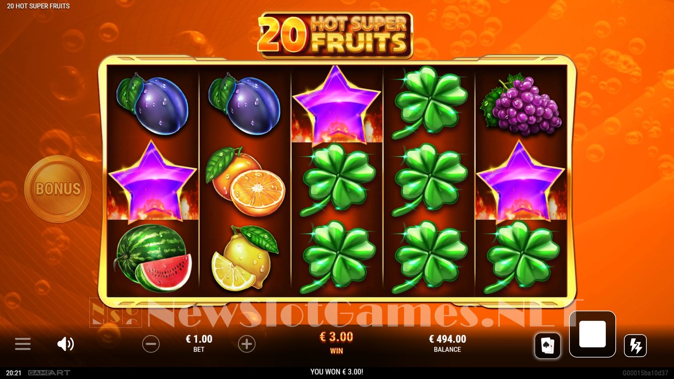 20 Hot Super Fruits Slot Slot Image in Demo - pic. 6