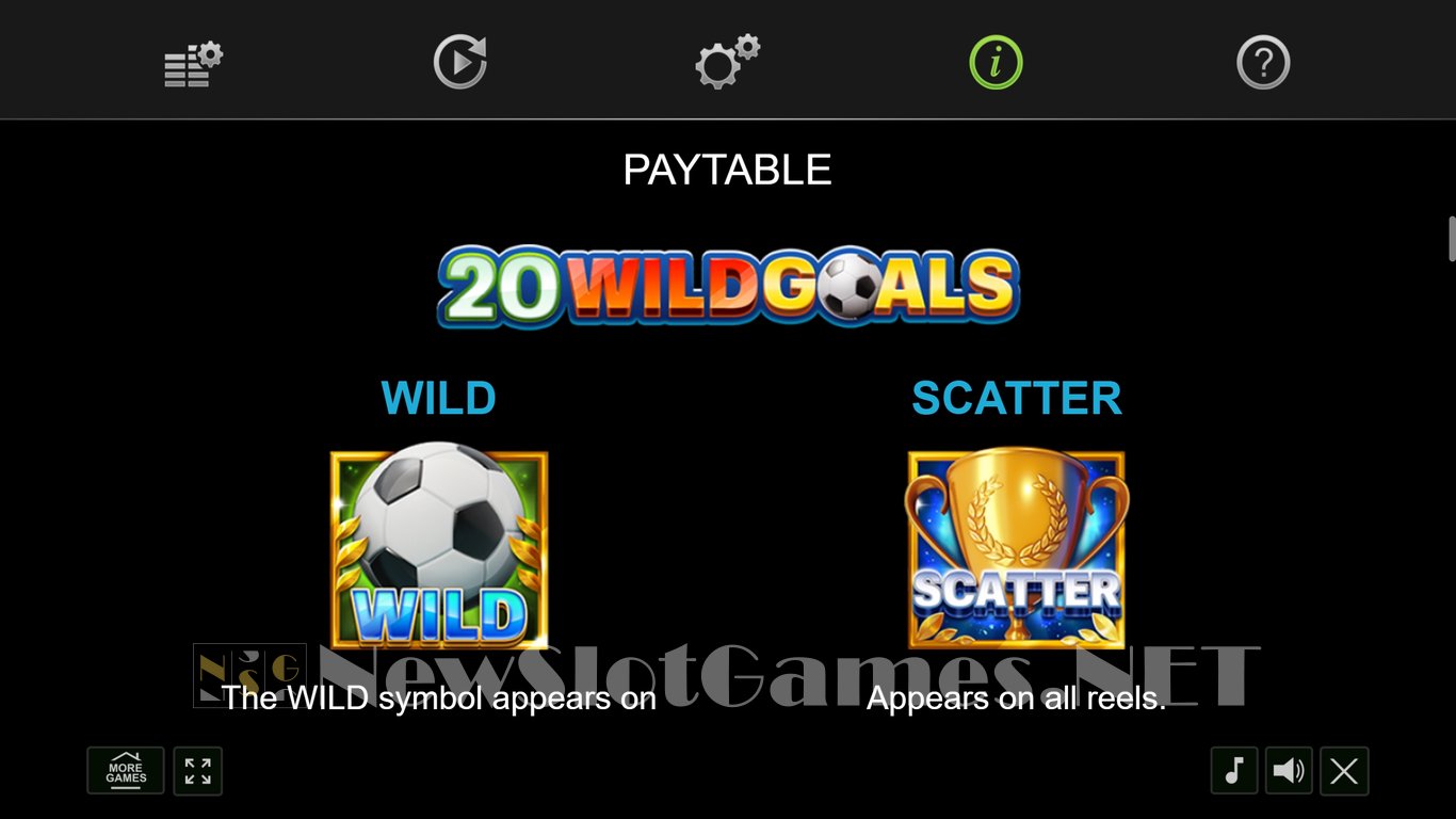 20 Wild Goals Slot Slot Image in Demo - pic. 6