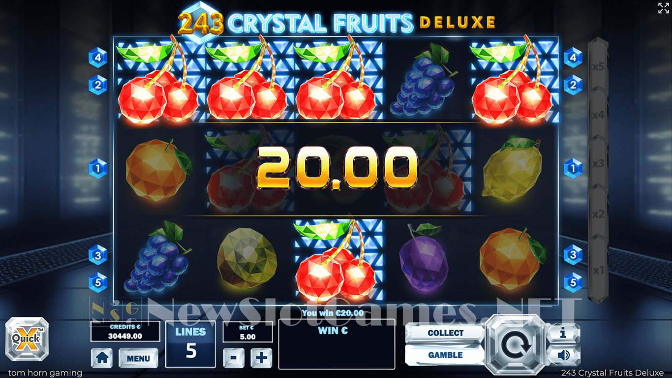 243 Crystal Fruits Deluxe Slot Demo Image