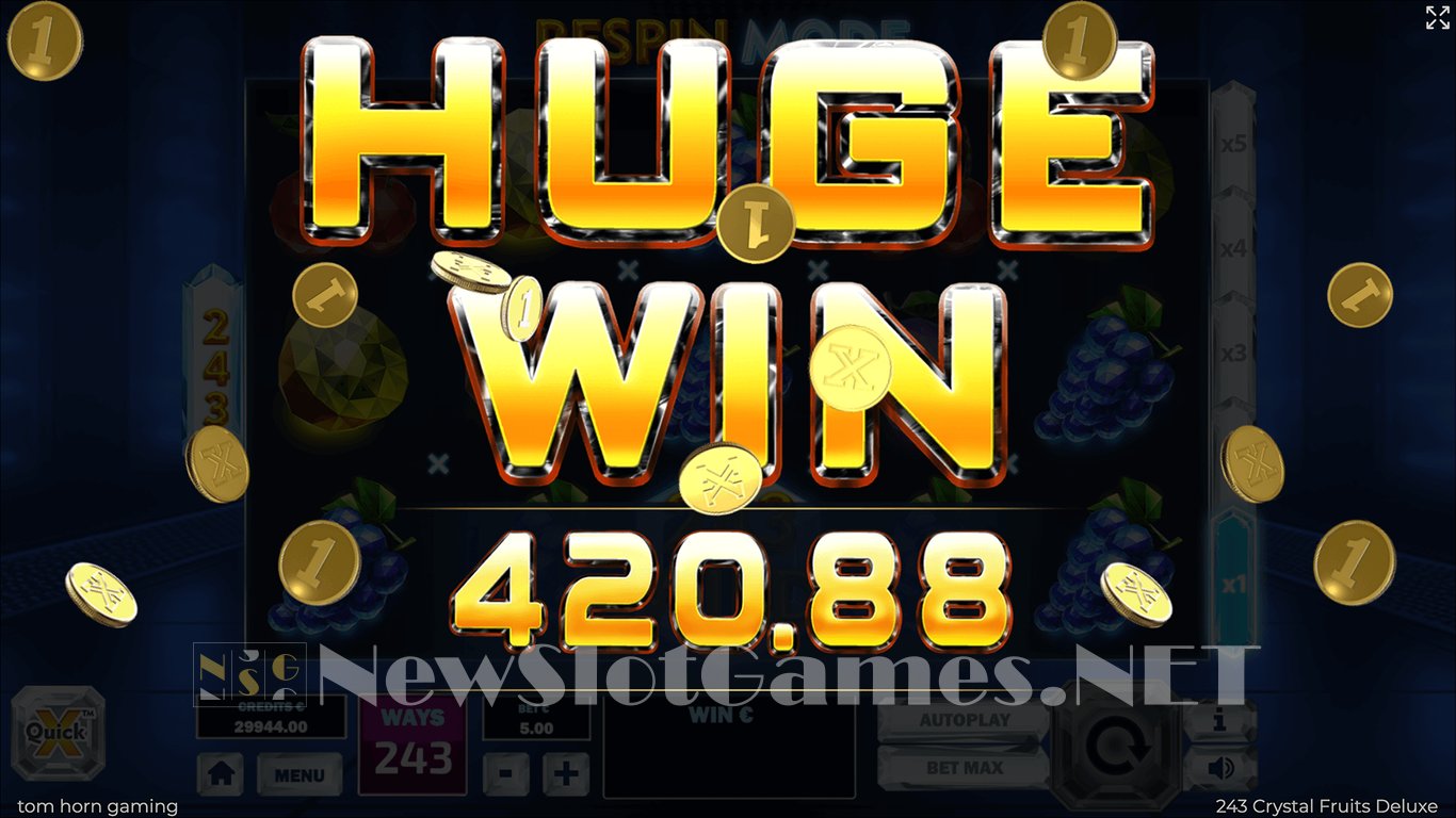243 Crystal Fruits Deluxe Slot Slot Image in Demo - pic. 5