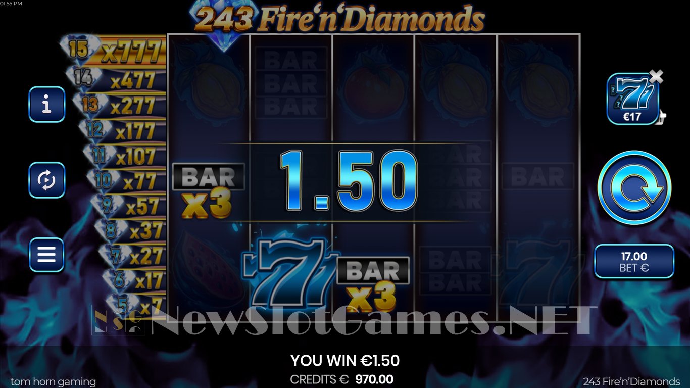 243 Fire n Diamonds Slot Slot Image in Demo - pic. 5