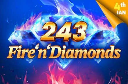 243 Fire n Diamonds Slot Logo