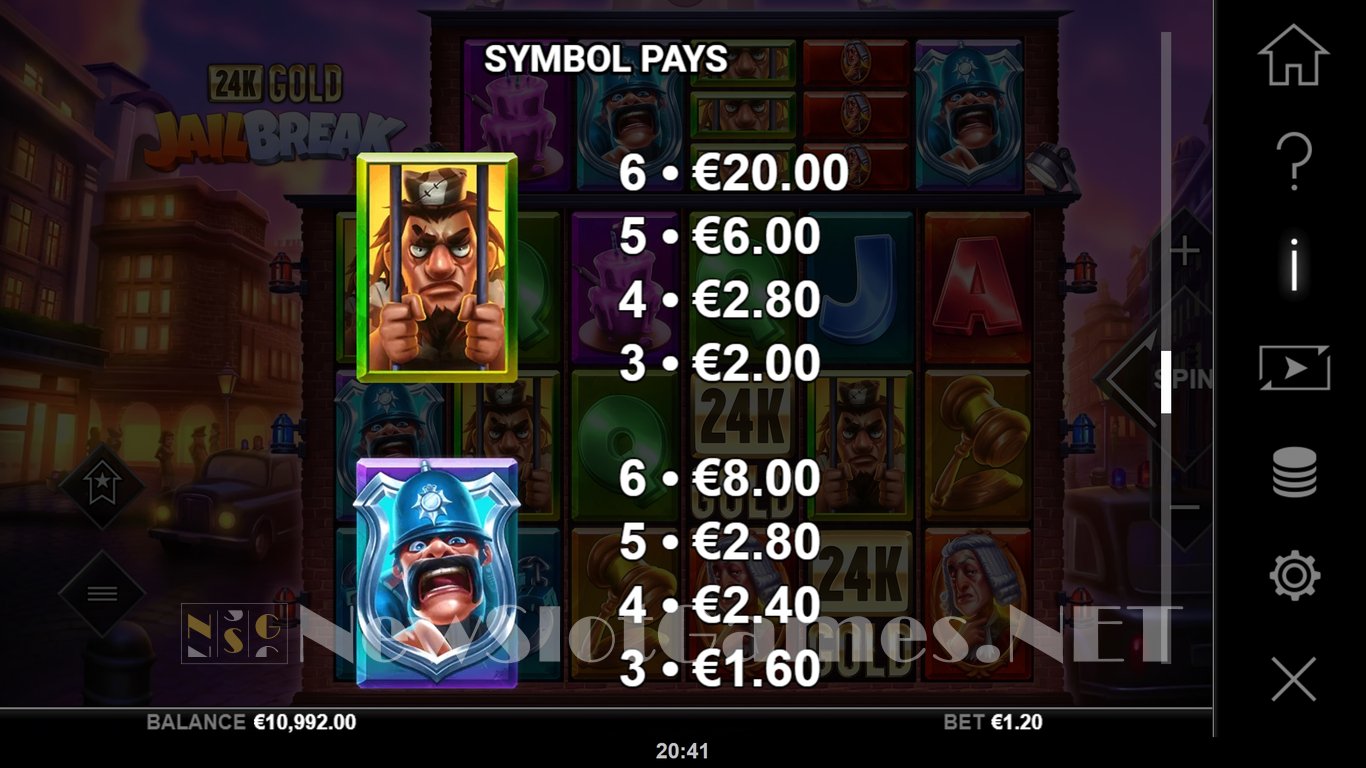 24K Gold JailBreak Slot Slot Image in Demo - pic. 9