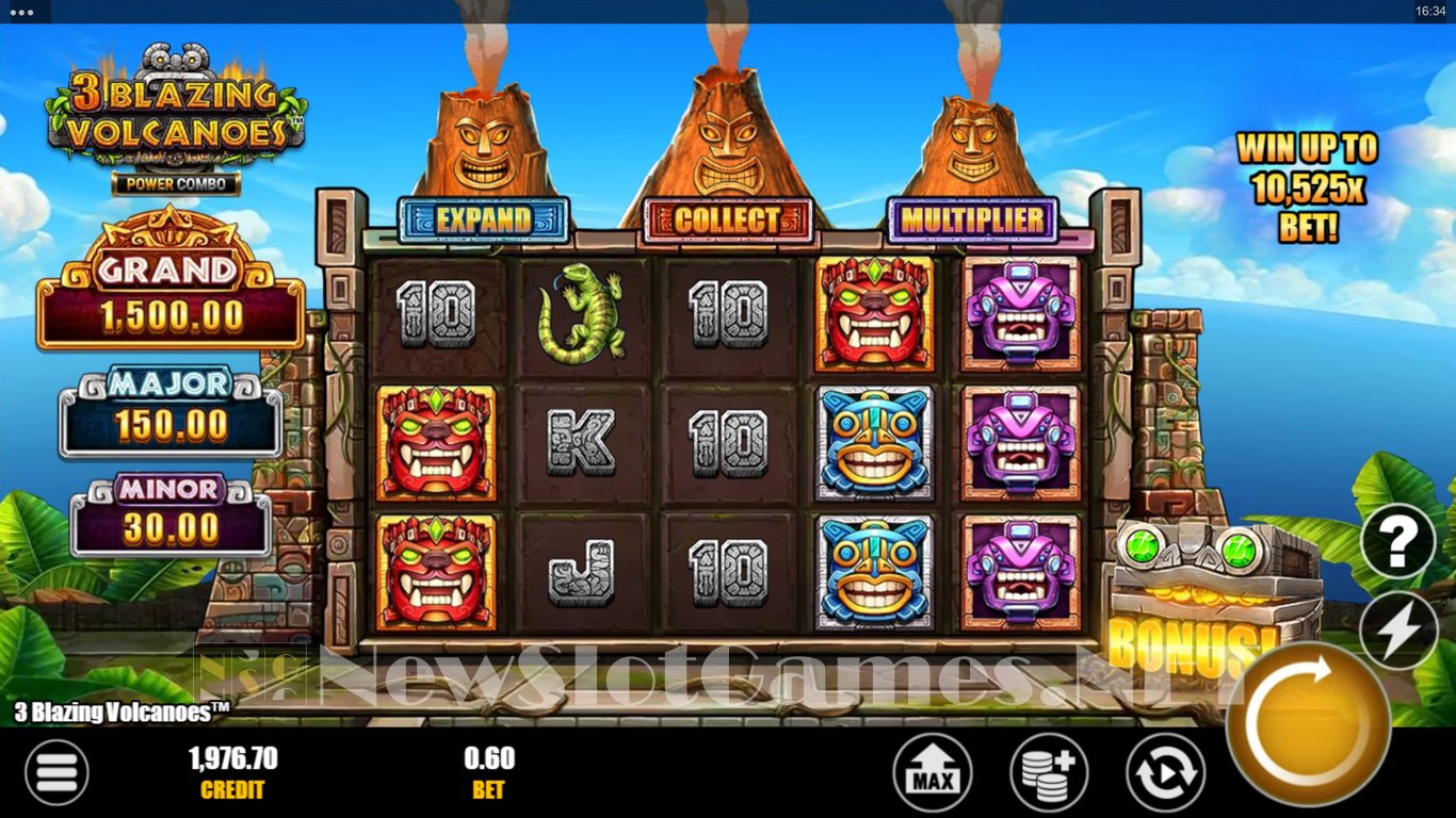 3 Blazing Volcanoes Power Combo Slot Slot Image in Demo - pic. 2