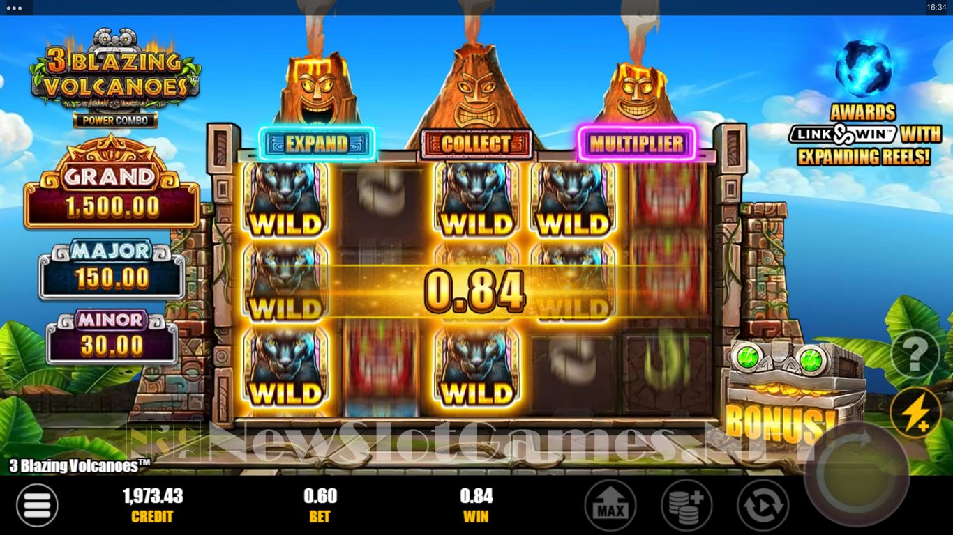 3 Blazing Volcanoes Power Combo Slot Slot Image in Demo - pic. 8