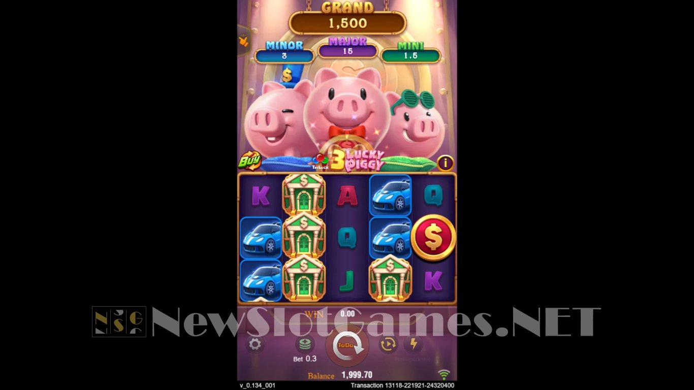 3 Lucky Piggy Slot Demo Image