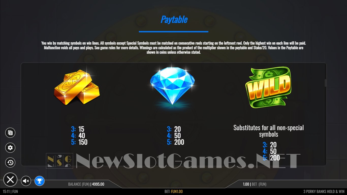 3 Porky Banks Slot Slot Image in Demo - pic. 8