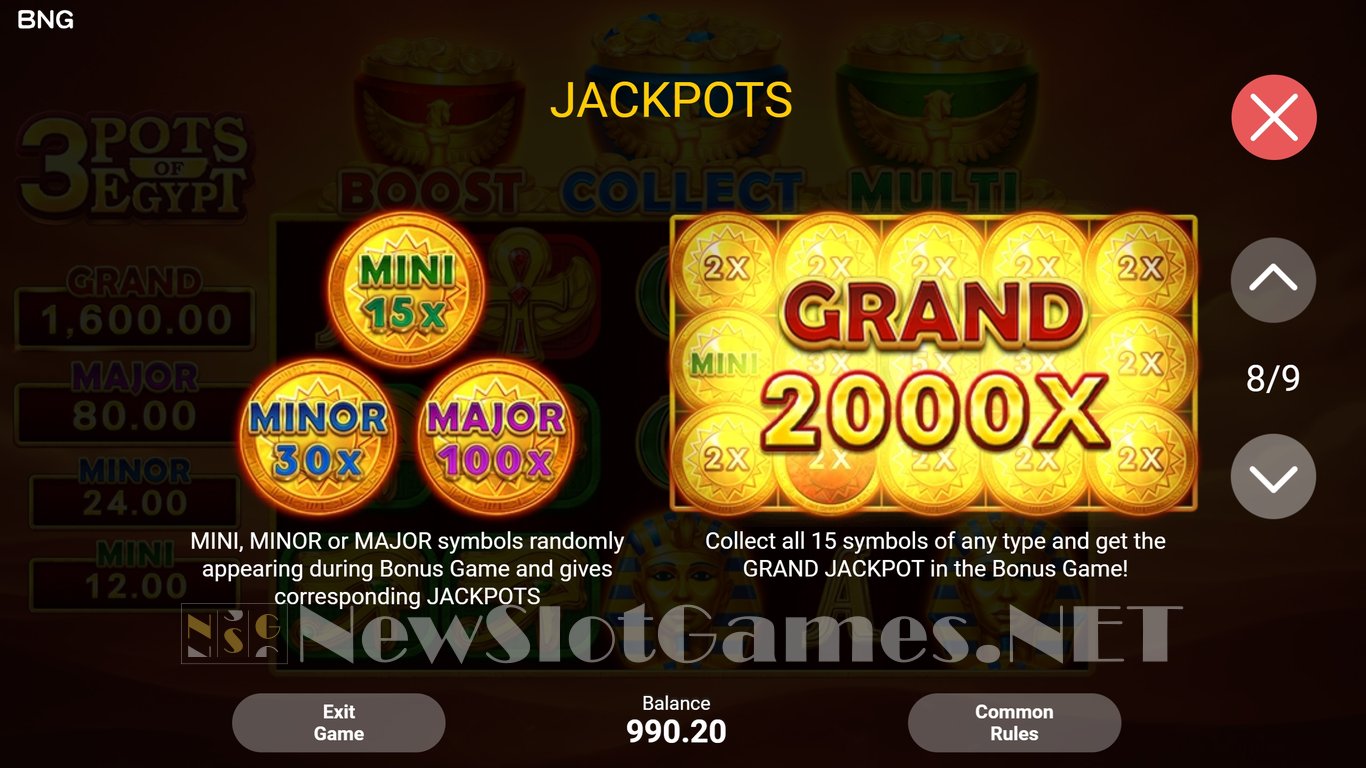 3 Pots of Egypt Slot Slot Image in Demo - pic. 11