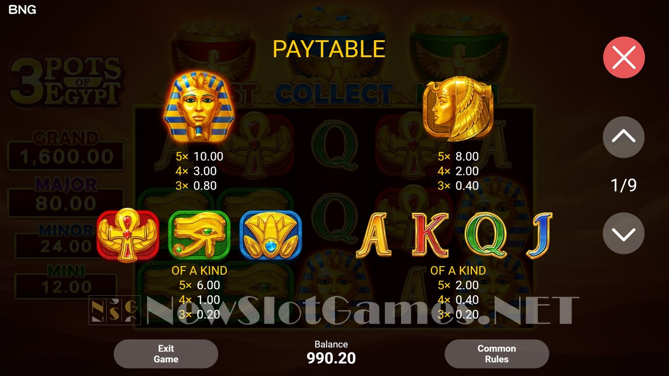 3 Pots of Egypt Slot Slot Image in Demo - pic. 7