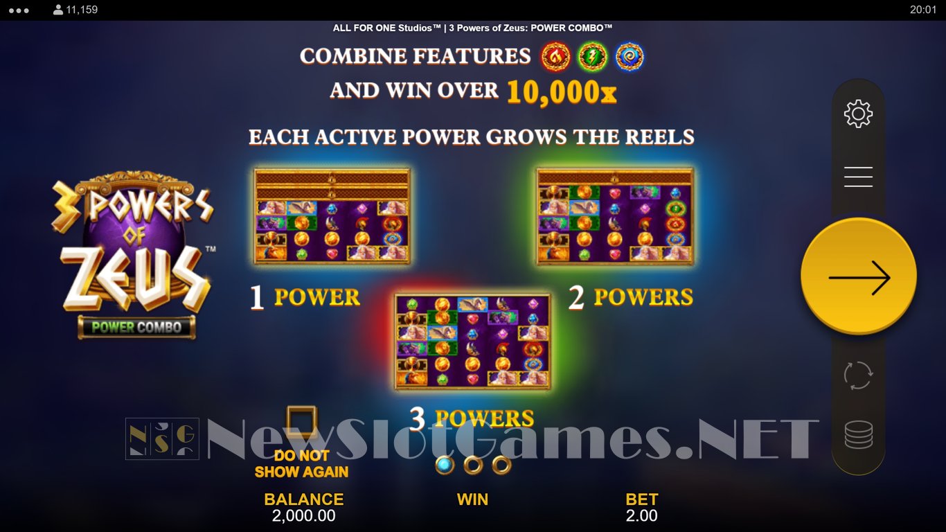 3 Powers of Zeus Power Combo Slot Demo Image
