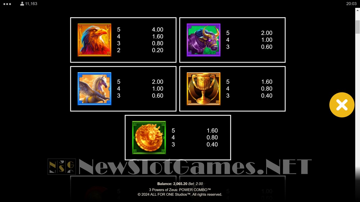 3 Powers of Zeus Power Combo Slot Slot Image in Demo - pic. 15
