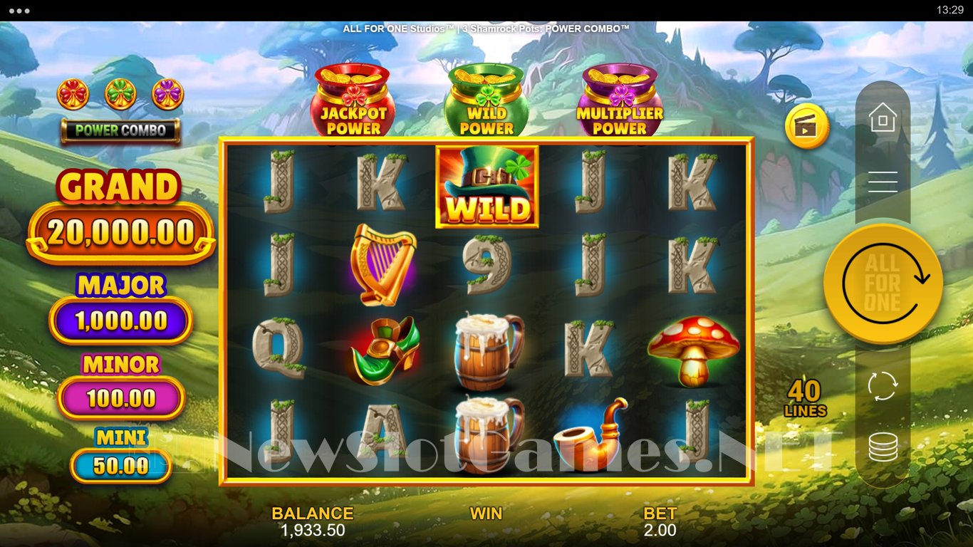 3 Shamrock Pots Power Combo Slot Slot Image in Demo - pic. 13