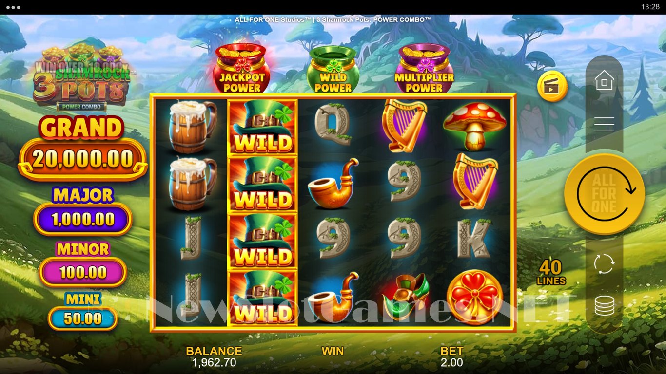 3 Shamrock Pots Power Combo Slot Slot Image in Demo - pic. 2