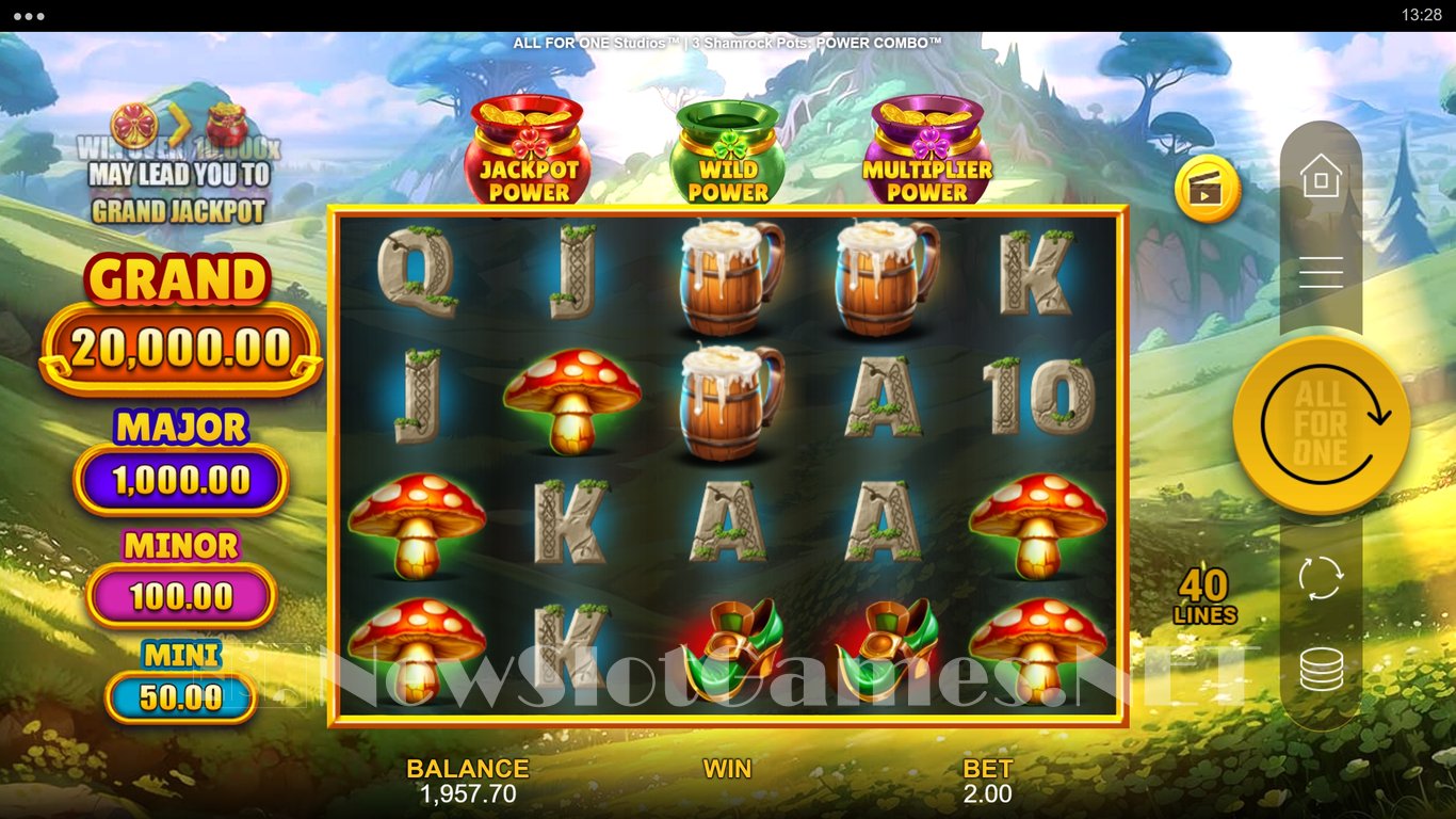 3 Shamrock Pots Power Combo Slot Slot Image in Demo - pic. 5