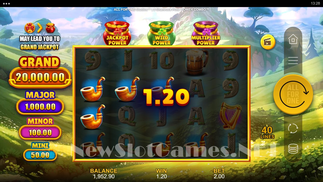 3 Shamrock Pots Power Combo Slot Slot Image in Demo - pic. 7