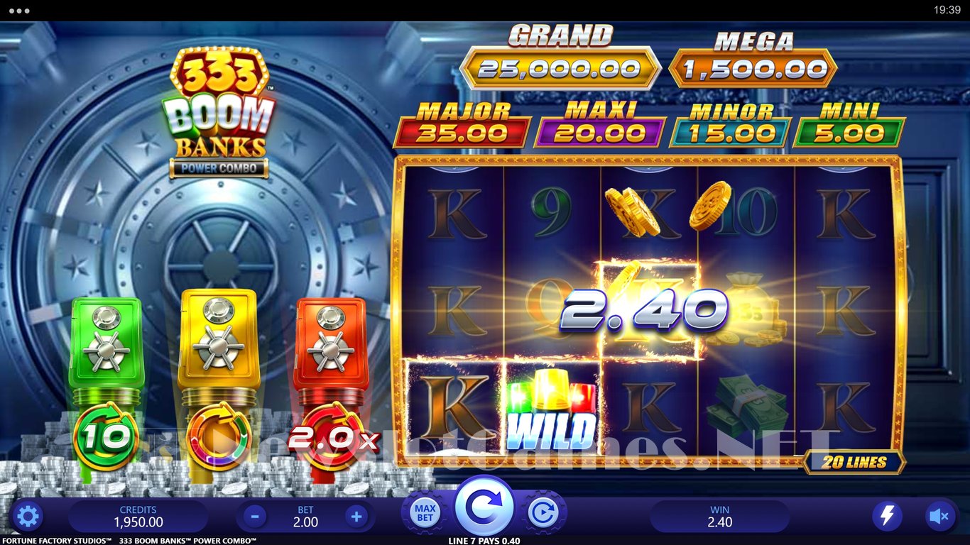 333 Boom Banks Power Combo Slot Demo Image