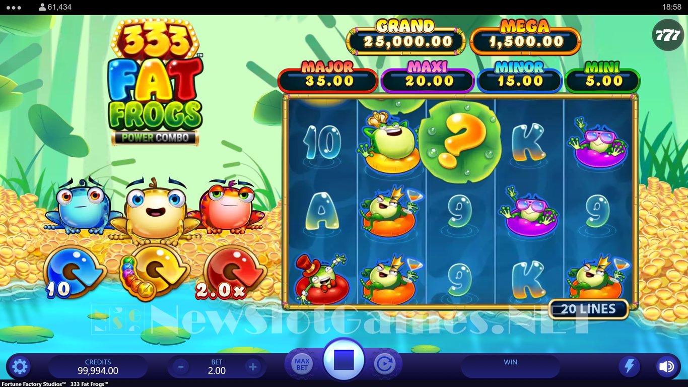 333 Fat Frogs Power Combo Slot Slot Image in Demo - pic. 3
