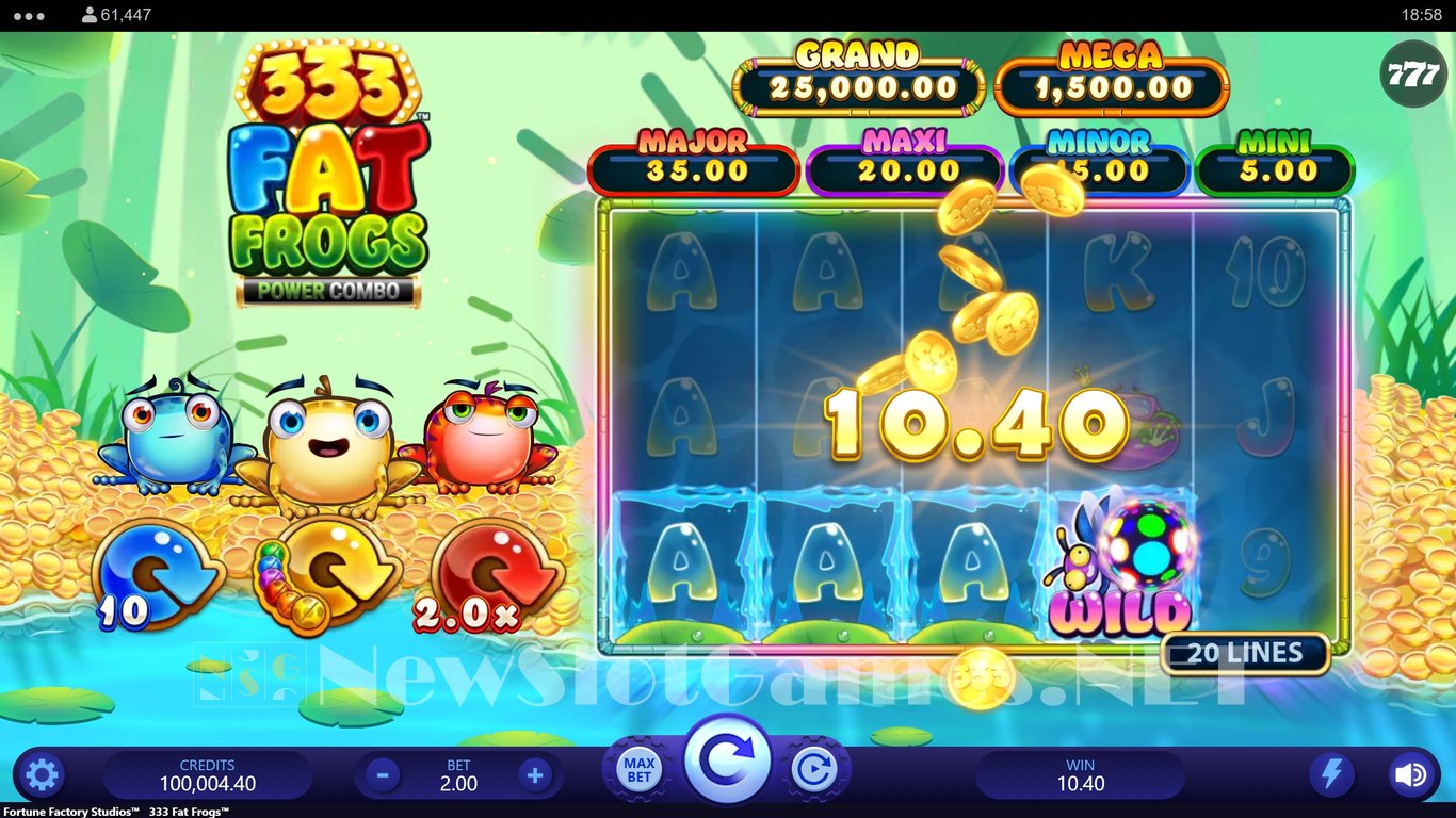 333 Fat Frogs Power Combo Slot Slot Image in Demo - pic. 4